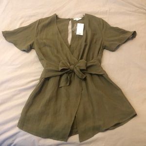 Brand New: Olive Green Green Romper